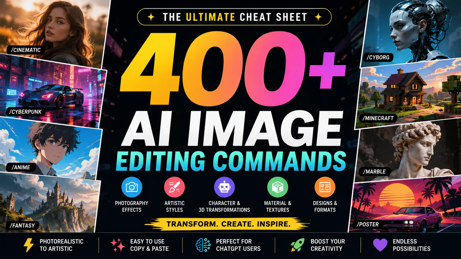 400+ AI Image Editing Commands