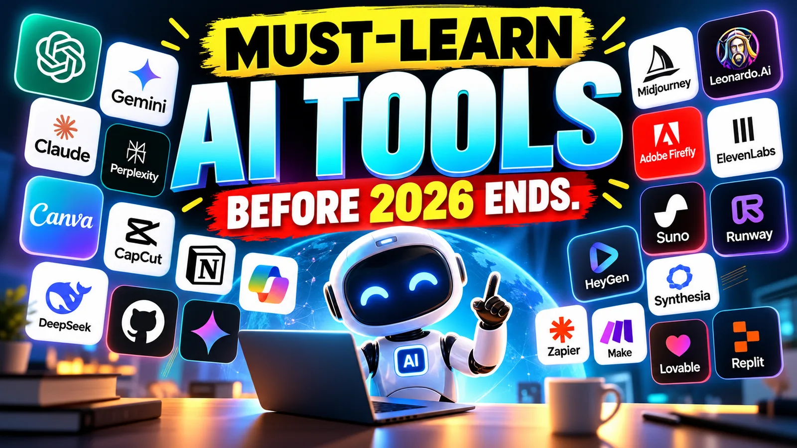 Must-learn AI tools before 2026 ends.